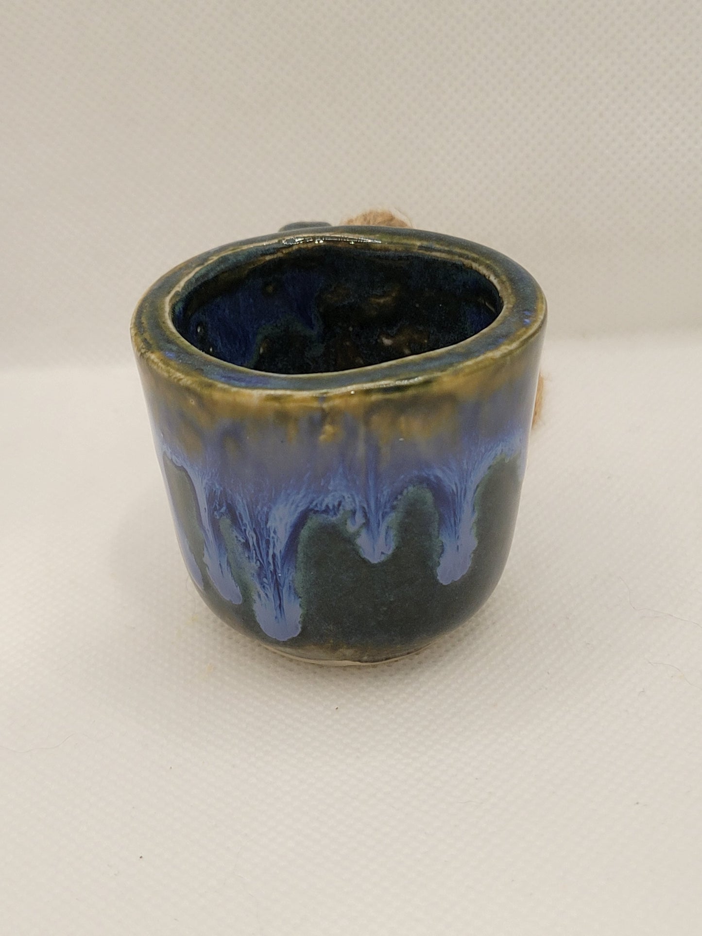 Blue coffee lovers ornament