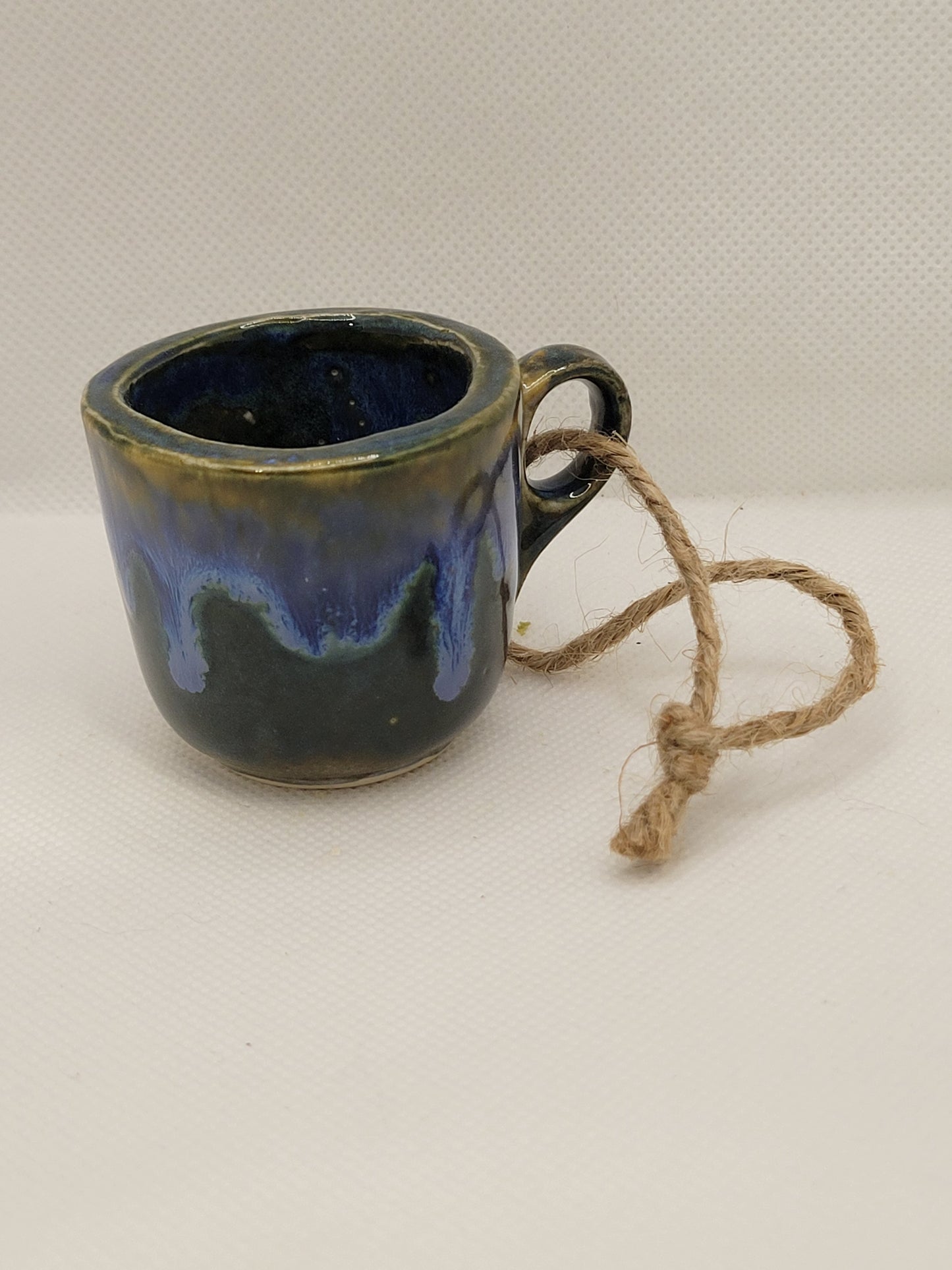Blue coffee lovers ornament